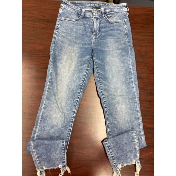 American Eagle Cozy Next Level Stretch Hi-Rise Jegging Jeans Size 8 - Picture 1 of 10